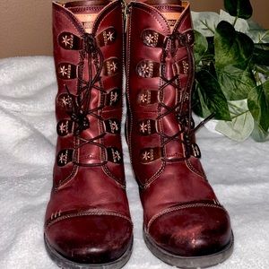 PIKOLINOS BOOTS! Used like new!! Beautiful cranberry red!